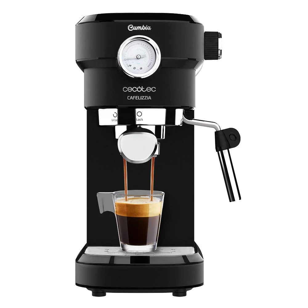Cecotec Cafelizzia 790 Black Pro - Cafetera Espresso con Manómetro
