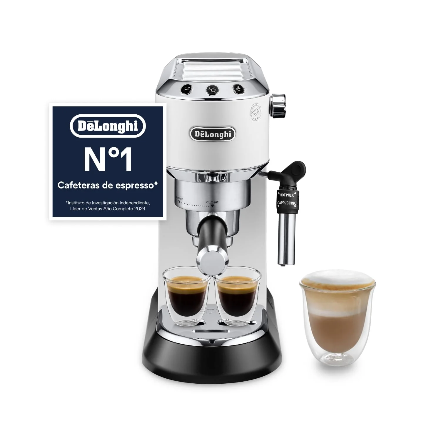 De'Longhi Dedica Style EC685 - Cafetera Espresso Compacta con Espumador